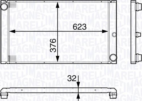 Magneti Marelli 350213138200 - Hladnjak, hladjenje motora www.molydon.hr