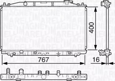 Magneti Marelli 350213133900 - Hladnjak, hladjenje motora www.molydon.hr