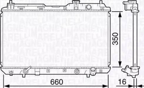 Magneti Marelli 350213133100 - Hladnjak, hladjenje motora www.molydon.hr