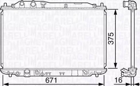 Magneti Marelli 350213133700 - Hladnjak, hladjenje motora www.molydon.hr