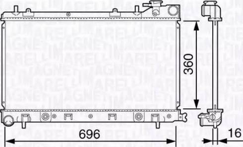 Magneti Marelli 350213132400 - Hladnjak, hladjenje motora www.molydon.hr