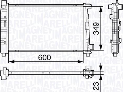 Magneti Marelli 350213132000 - Hladnjak, hladjenje motora www.molydon.hr