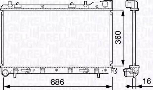 Magneti Marelli 350213132300 - Hladnjak, hladjenje motora www.molydon.hr