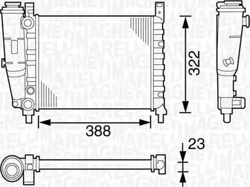 Magneti Marelli 350213129000 - Hladnjak, hladjenje motora www.molydon.hr