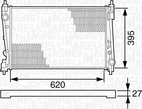 Magneti Marelli 350213124800 - Hladnjak, hladjenje motora www.molydon.hr