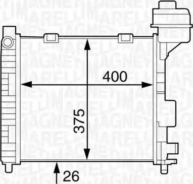 Magneti Marelli 350213125500 - Hladnjak, hladjenje motora www.molydon.hr