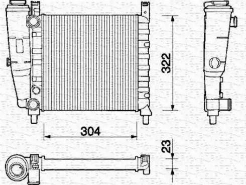 Magneti Marelli 350213125000 - Hladnjak, hladjenje motora www.molydon.hr