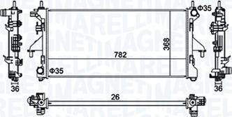 Magneti Marelli 350213126900 - Hladnjak, hladjenje motora www.molydon.hr