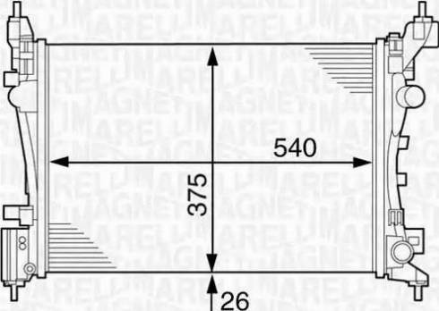 Magneti Marelli 350213126500 - Hladnjak, hladjenje motora www.molydon.hr
