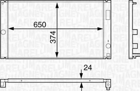 Magneti Marelli 350213126600 - Hladnjak, hladjenje motora www.molydon.hr