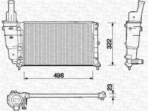 Magneti Marelli 350213120000 - Hladnjak, hladjenje motora www.molydon.hr