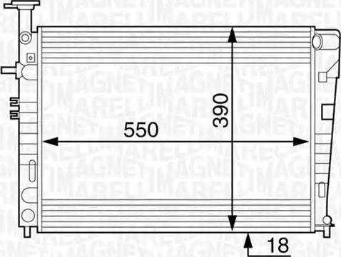 Magneti Marelli 350213128500 - Hladnjak, hladjenje motora www.molydon.hr