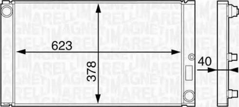Magneti Marelli 350213123500 - Hladnjak, hladjenje motora www.molydon.hr