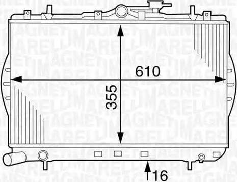 Magneti Marelli 350213123600 - Hladnjak, hladjenje motora www.molydon.hr