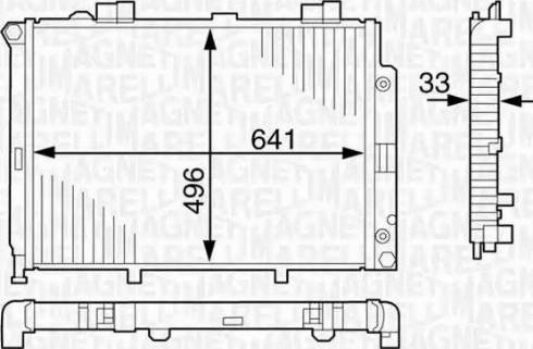 Magneti Marelli 350213123100 - Hladnjak, hladjenje motora www.molydon.hr