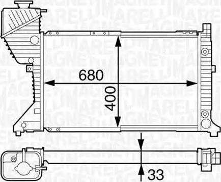 Magneti Marelli 350213123200 - Hladnjak, hladjenje motora www.molydon.hr