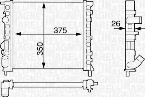 Magneti Marelli 350213122100 - Hladnjak, hladjenje motora www.molydon.hr