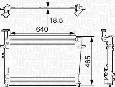 Magneti Marelli 350213127400 - Hladnjak, hladjenje motora www.molydon.hr