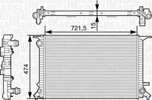 Magneti Marelli 350213127600 - Hladnjak, hladjenje motora www.molydon.hr
