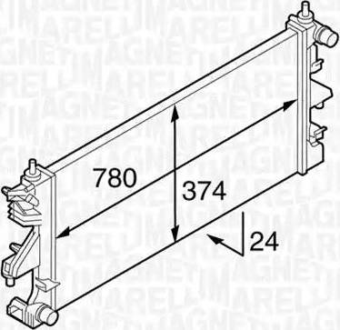 Magneti Marelli 350213127100 - Hladnjak, hladjenje motora www.molydon.hr