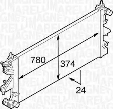 Magneti Marelli 350213127200 - Hladnjak, hladjenje motora www.molydon.hr