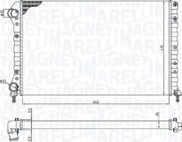 Magneti Marelli 350213179000 - Hladnjak, hladjenje motora www.molydon.hr