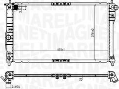 Magneti Marelli 350213174900 - Hladnjak, hladjenje motora www.molydon.hr