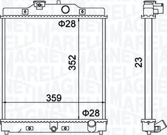 Magneti Marelli 350213175100 - Hladnjak, hladjenje motora www.molydon.hr