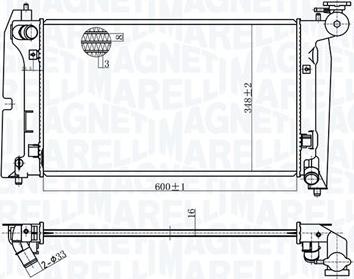 Magneti Marelli 350213175800 - Hladnjak, hladjenje motora www.molydon.hr