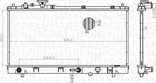 Magneti Marelli 350213175200 - Hladnjak, hladjenje motora www.molydon.hr