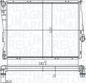 Magneti Marelli 350213176800 - Hladnjak, hladjenje motora www.molydon.hr