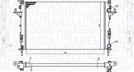 Magneti Marelli 350213171900 - Hladnjak, hladjenje motora www.molydon.hr