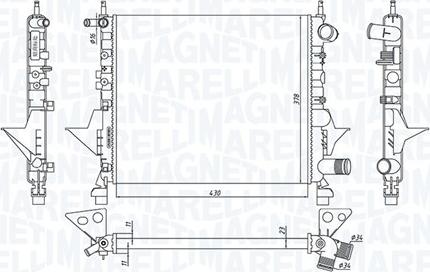 Magneti Marelli 350213171800 - Hladnjak, hladjenje motora www.molydon.hr