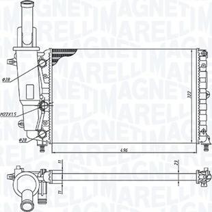 Magneti Marelli 350213171200 - Hladnjak, hladjenje motora www.molydon.hr