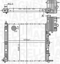 Magneti Marelli 350213178500 - Hladnjak, hladjenje motora www.molydon.hr