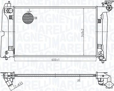 Magneti Marelli 350213178300 - Hladnjak, hladjenje motora www.molydon.hr