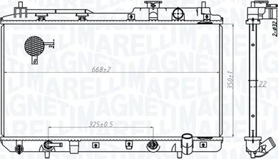 Magneti Marelli 350213178200 - Hladnjak, hladjenje motora www.molydon.hr