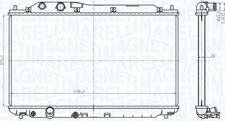 Magneti Marelli 350213178700 - Hladnjak, hladjenje motora www.molydon.hr