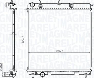 Magneti Marelli 350213173500 - Hladnjak, hladjenje motora www.molydon.hr