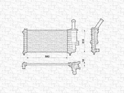 Magneti Marelli 350213173000 - Hladnjak, hladjenje motora www.molydon.hr