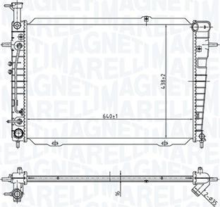 Magneti Marelli 350213173300 - Hladnjak, hladjenje motora www.molydon.hr