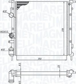 Magneti Marelli 350213172100 - Hladnjak, hladjenje motora www.molydon.hr