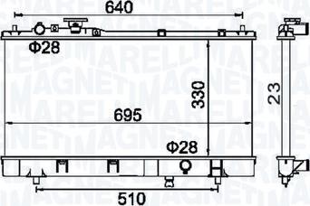 Magneti Marelli 350213177200 - Hladnjak, hladjenje motora www.molydon.hr