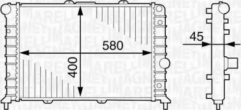 Magneti Marelli 350213897000 - Hladnjak, hladjenje motora www.molydon.hr