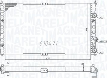 Magneti Marelli 350213842000 - Hladnjak, hladjenje motora www.molydon.hr