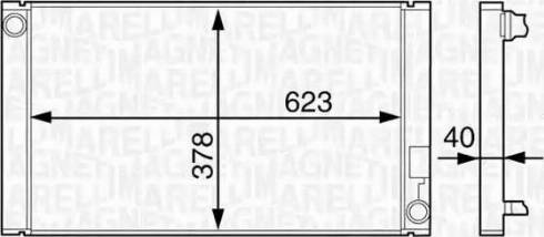 Magneti Marelli 350213859000 - Hladnjak, hladjenje motora www.molydon.hr