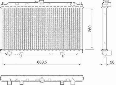 Magneti Marelli 350213805000 - Hladnjak, hladjenje motora www.molydon.hr