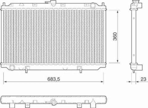 Magneti Marelli 350213806000 - Hladnjak, hladjenje motora www.molydon.hr