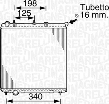 Magneti Marelli 350213821000 - Hladnjak, hladjenje motora www.molydon.hr