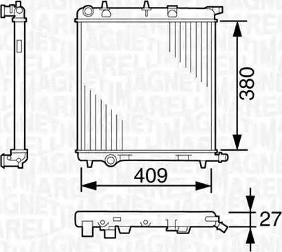 Magneti Marelli 350213389000 - Hladnjak, hladjenje motora www.molydon.hr